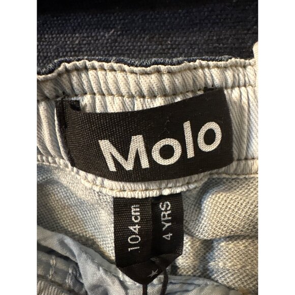 Molo Regular Fit NWT Kids Dark Wash Stretch Denim Jeans 4 Yrs Elastic Waistband - Picture 2 of 3